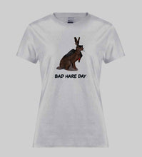 Load image into Gallery viewer, &quot;Bad hare day&quot; women&#39;s short sleeve t-shirt