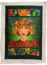 Load image into Gallery viewer, "Red hair" Tea Towel