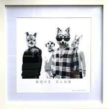 Load image into Gallery viewer, &quot;Boys Club&quot; Framed Art Print 40 x 40 cm