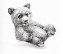 Load image into Gallery viewer, Framed original drawing &quot;Baby Bear&quot;