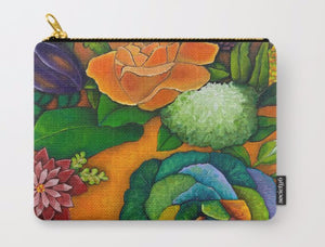 "Cabbage in my garden" Lined cosmetic bag