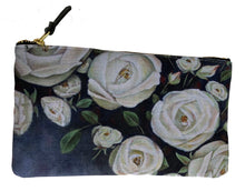 Load image into Gallery viewer, &quot;Iceberg Roses&quot; Lined clutch bag