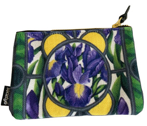 "Irises" Lined cosmetic bag