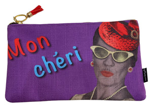 "Mon Cheri" Lined clutch bag