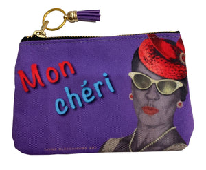 "Mon Cheri" Lined cosmetic bag