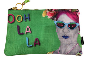 "Ooh La La" Lined clutch bag