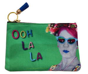 "Ooh La La" Lined cosmetic bag