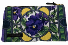 Load image into Gallery viewer, &quot;Pansies&quot; Lined clutch bag