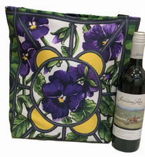 Load image into Gallery viewer, &quot;Pansies&quot; Tote Bag