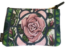 Load image into Gallery viewer, &quot;Pink Roses&quot; Lined cosmetic bag