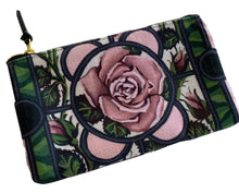 Load image into Gallery viewer, &quot;Pink Roses&quot; Lined clutch bag