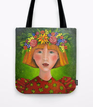 Load image into Gallery viewer, &quot;Red Hair Girl&quot; Tote Bag