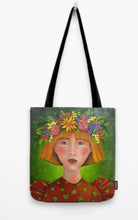 Load image into Gallery viewer, &quot;Red Hair Girl&quot; Tote Bag